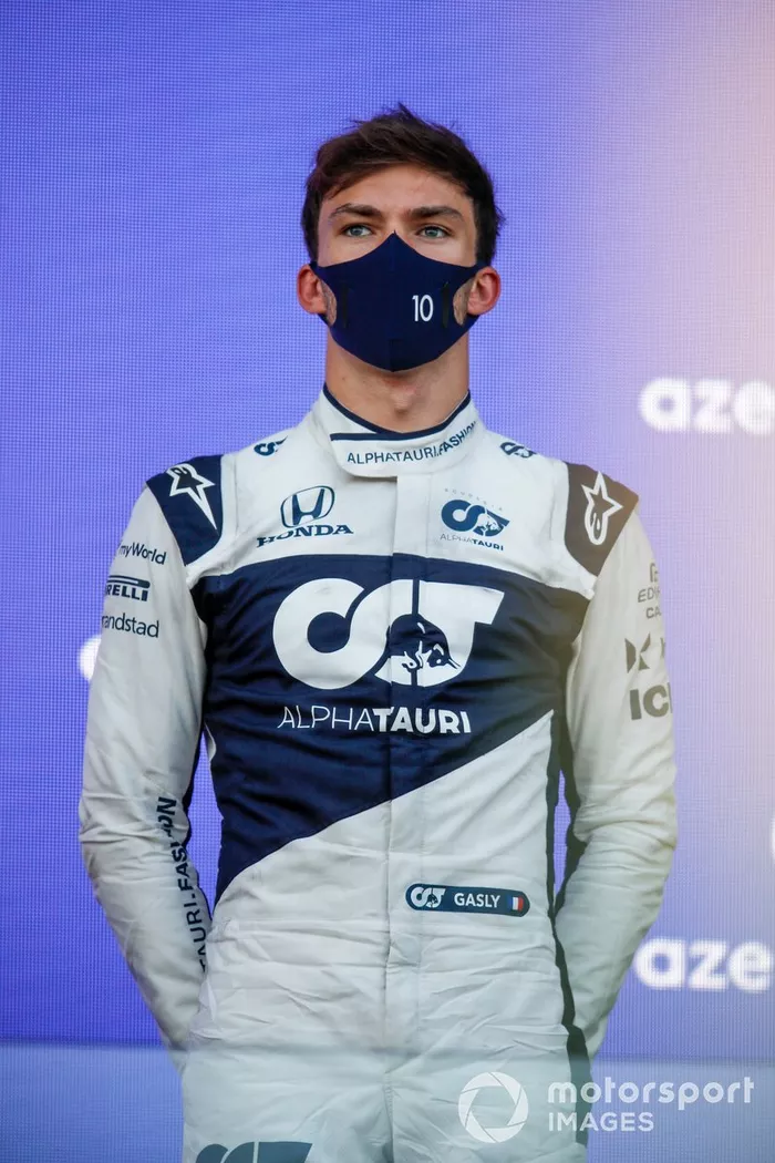 Podio: tercer lugar Pierre Gasly, AlphaTauri