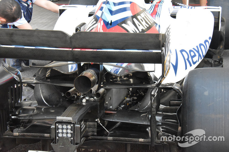 Williams FW41 rear detail