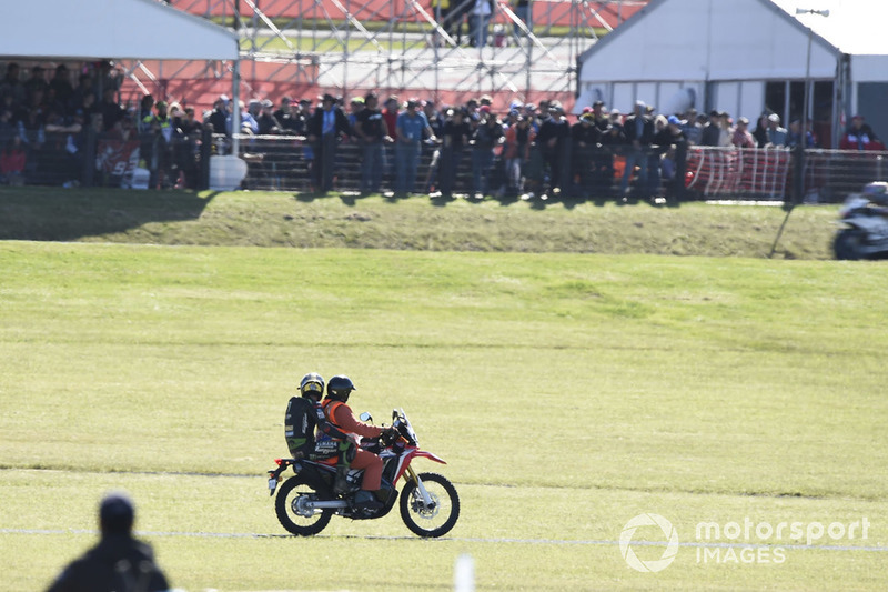 Johann Zarco après son accident