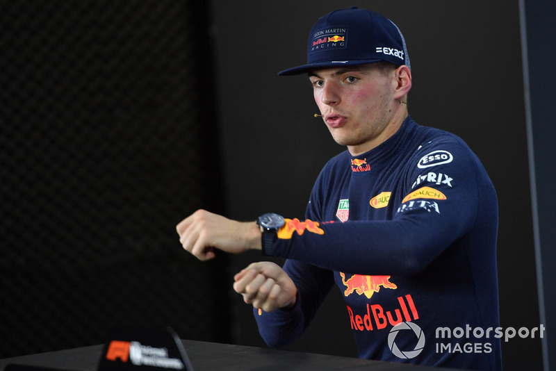 Max Verstappen, Red Bull Racing lors de la conférence de presse