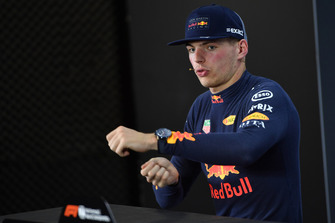 Max Verstappen, Red Bull Racing lors de la conférence de presse