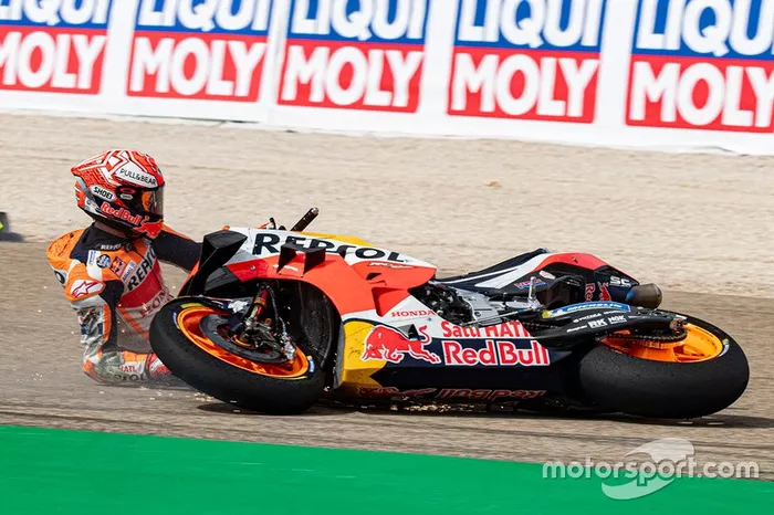 Marc Marquez, Repsol Honda Team crash