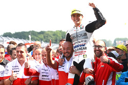Il vincitore Francesco Bagnaia, Aspar Team Mahindra