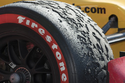 Ryan Hunter-Reay, Andretti Autosport Honda en parc ferme