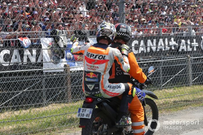 Joan Mir, caída del equipo Repsol Honda