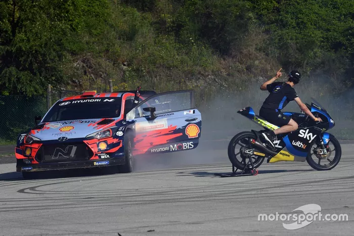 Celestino Vietti, Sky Racing Team VR46, Dani Sordo, Hyundai I20 Coupe WRC