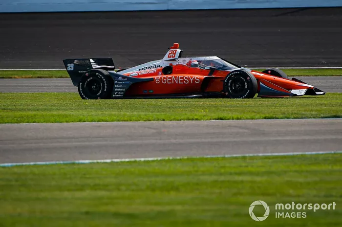 James Hinchcliffe, Andretti Autosport Honda goes off track