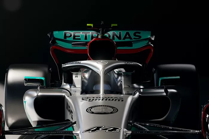 Detalle del Mercedes W13