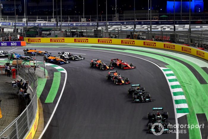 Lewis Hamilton, Mercedes W12, Valtteri Bottas, Mercedes W12, Max Verstappen, Red Bull Racing RB16B, Sergio Perez, Red Bull Racing RB16B, Charles Leclerc, Ferrari SF21