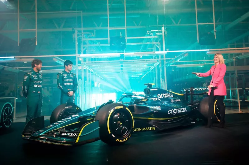 Sebastian Vettel et Lance Stroll, Aston Martin Racing 