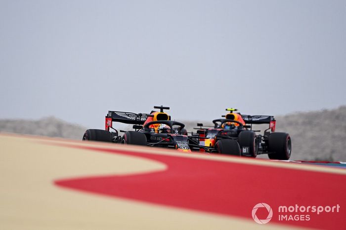 Max Verstappen, Red Bull Racing RB16, Alex Albon, Red Bull Racing RB16