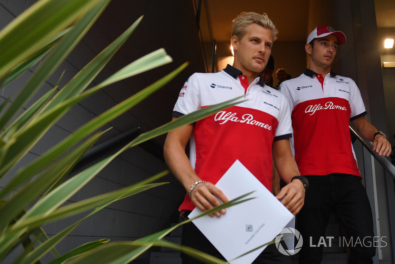 Marcus Ericsson, Sauber, Charles Leclerc, Sauber