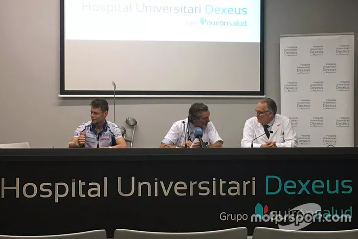 Tito Rabat, Avintia Racing at hospital
