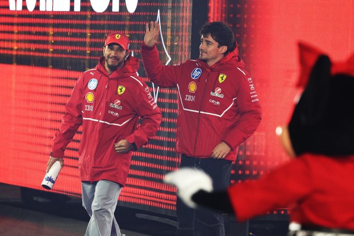 Charles Leclerc, Ferrari, Lewis Hamilton