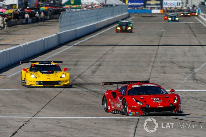 #62 Risi Competizione Ferrari 488 GTE, GTLM: Alessandro Pier Guidi, Toni Vilander, James Calado