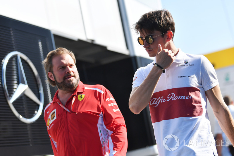 Gino Rosato, Ferrari e Charles Leclerc, Sauber