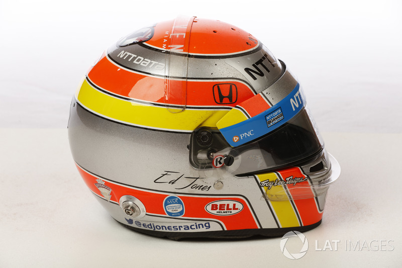 Helm von Ed Jones, Chip Ganassi Racing Honda