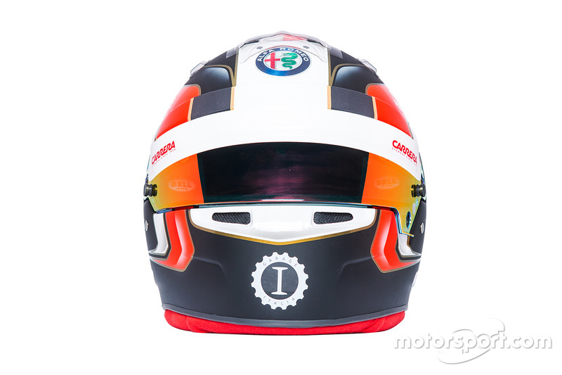 Helm van Charles Leclerc, Sauber