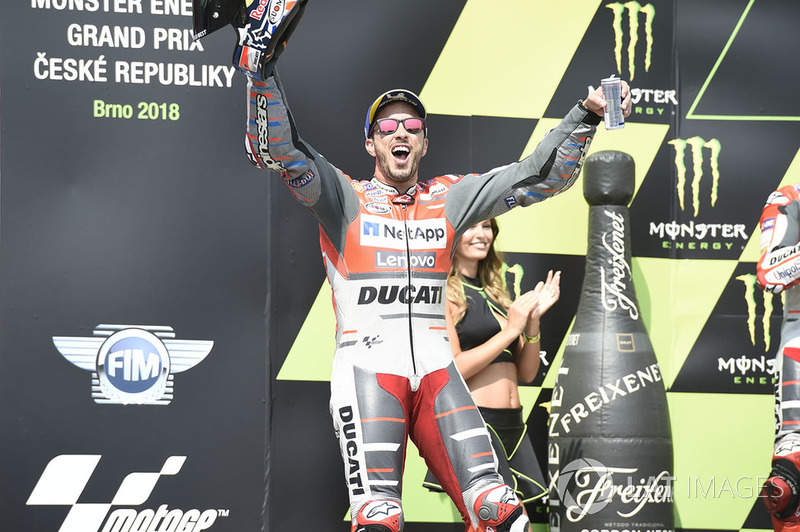 Podio: 1º Andrea Dovizioso, Ducati Team