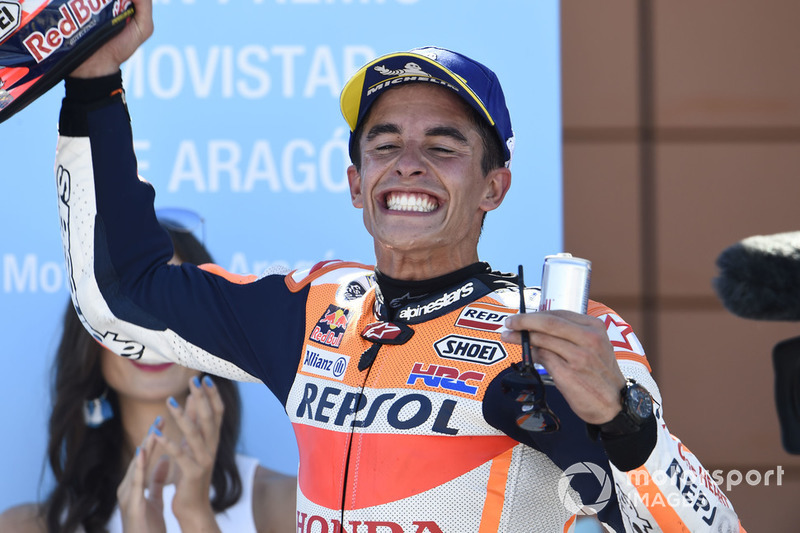 Podio: ganador de la carrera Marc Márquez, Repsol Honda Team