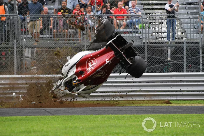 L'accident de Marcus Ericsson, Sauber C37 