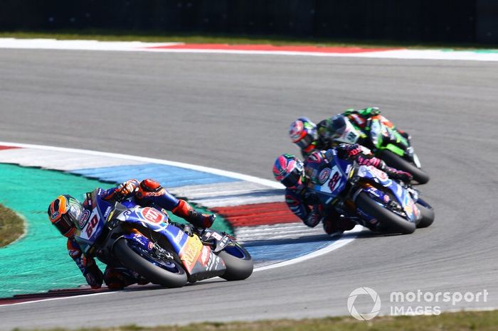 Michael van der Mark, Pata Yamaha, Alex Lowes, Pata Yamaha, Leon Haslam, Kawasaki Racing