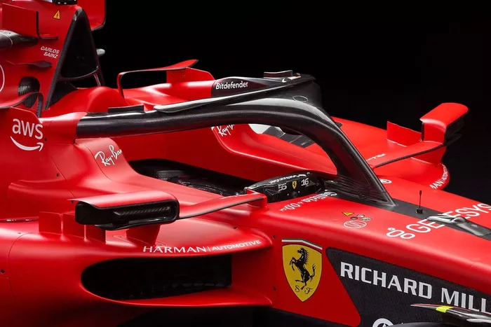 Ferrari SF-23. detalle cabina