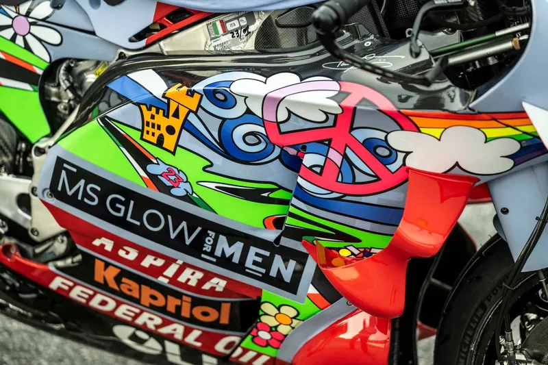 La livrée spéciale de l'équipe Gresini pour le Grand Prix d'Italie.