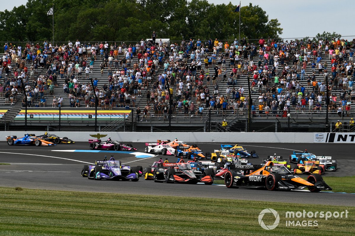 Patricio O'Ward, Arrow McLaren SP Chevrolet, Will Power, Team Penske Chevrolet, Romain Grosjean, Dale Coyne Racing with RWR Honda