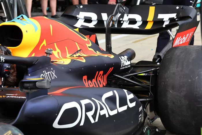 Detalle de los sidepods del Red Bull Racing RB18
