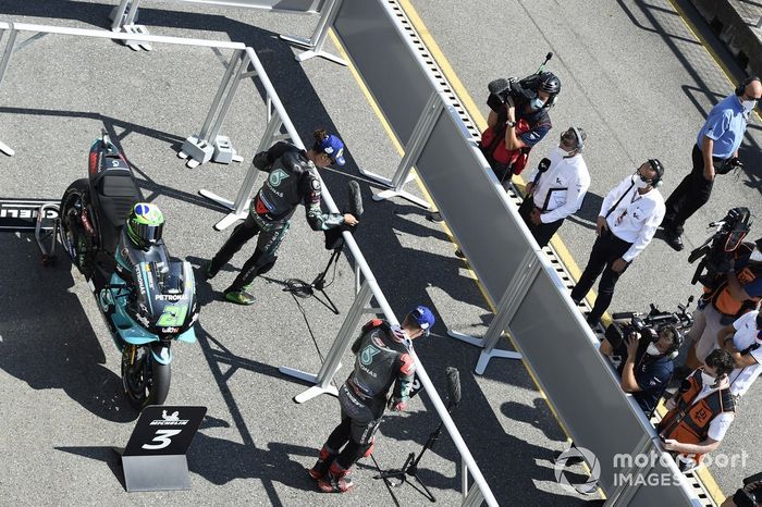 Franco Morbidelli, Petronas Yamaha SRT, Fabio Quartararo, Petronas Yamaha SRT, Parc ferme