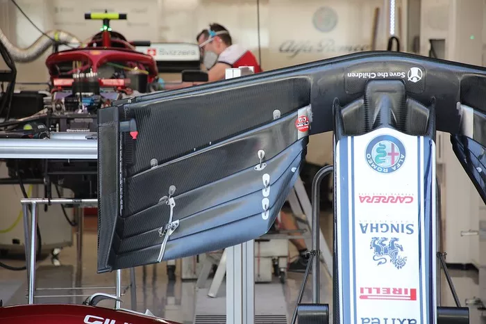 Alerón delantero del Alfa Romeo Racing C38