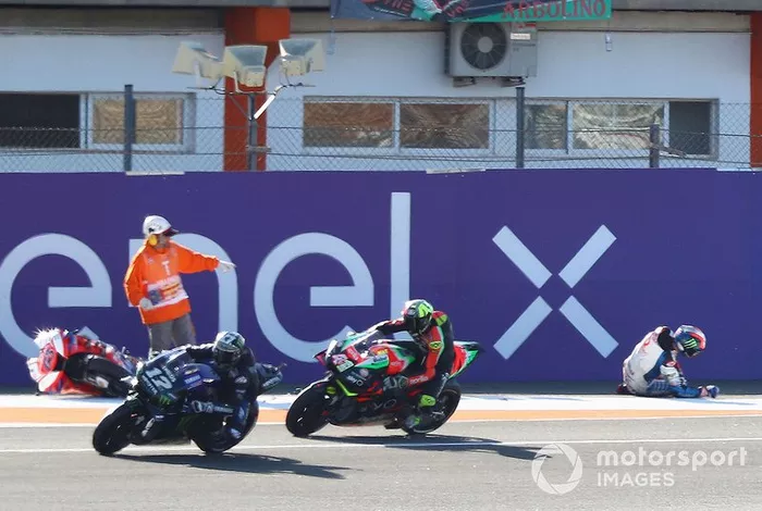 Francesco Bagnaia, Pramac Racing después de la caída