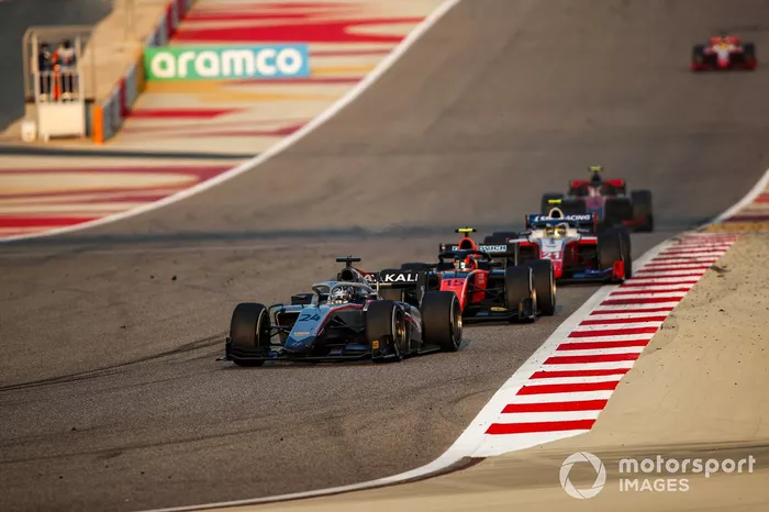 Nikita Mazepin, Hitech Grand Prix, Felipe Drugovich, MP Motorsport, Robert Shwartzman, Prema Racing 