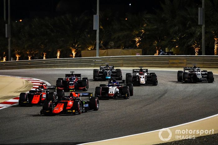 Felipe Drugovich, MP Motorsport, Giuliano Alesi, MP Motorsport, Louis Deletraz, Charouz Racing System, Roy Nissany, Trident, Marcus Armstrong, ART Grand Prix, Nikita Mazepin, Hitech Grand Prix, Sean Galael, Dams