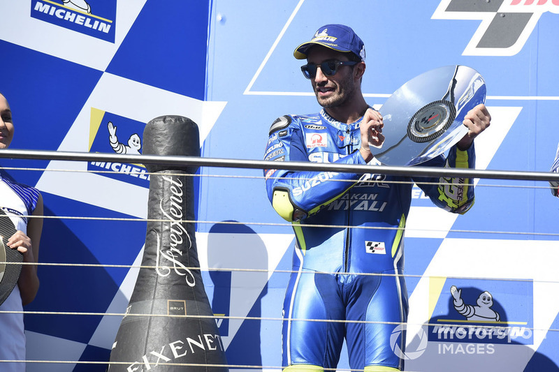 Podium kedua, Andrea Iannone, Team Suzuki MotoGP