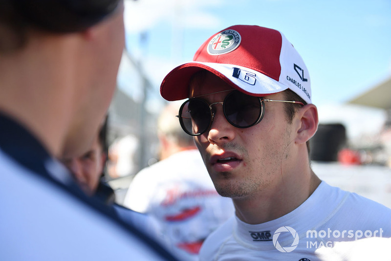Charles Leclerc, Sauber on the grid