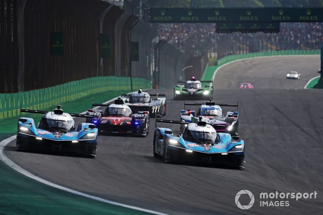 #35 Alpine Endurance Team Alpine A424: Paul-Loup Chatin, Ferdinand Habsburg-Lothringen, Charles Milesi, #36 Alpine Endurance Team Alpine A424: Nicolas Lapierre, Mick Schumacher, Matthieu Vaxiviere
