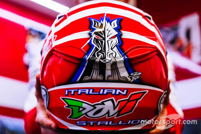 Nuevo casco de Andrea Dovizioso, Ducati Team