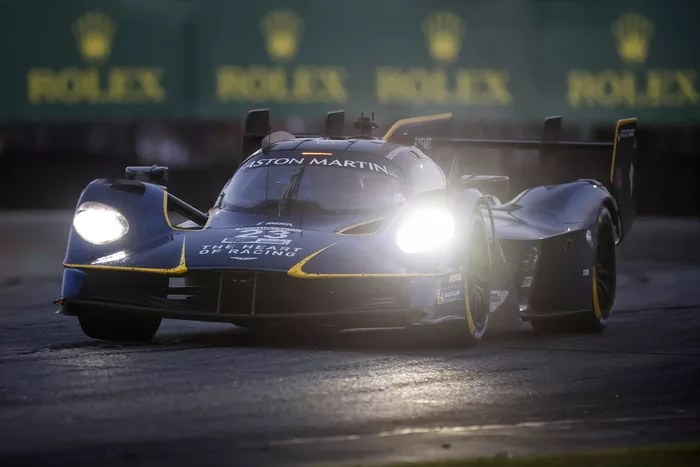 #23 Aston Martin Thor Team, Aston Martin Valkyrie, GTP: Ross Gunn, Roman De Angelis, Alex Riberas, Marco Sorensen