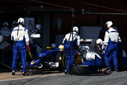Marcus Ericsson, Sauber C35 beim Boxenstopptraining