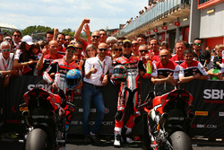 Marco Melandri, Ducati Team; Chaz Davies, Ducati Team