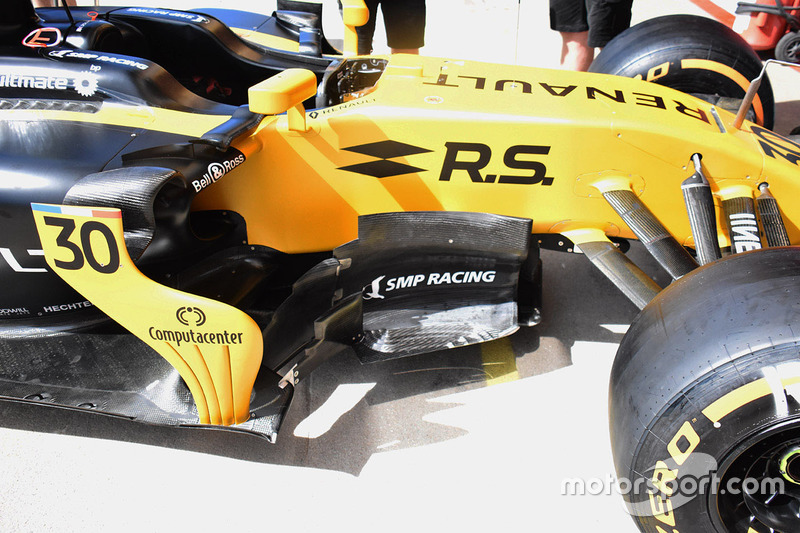 Renault Sport F1 Team RS17, detalle del letrero