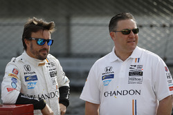 Zak Brown, directeur exécutif McLaren, Fernando Alonso, Andretti Autosport Honda