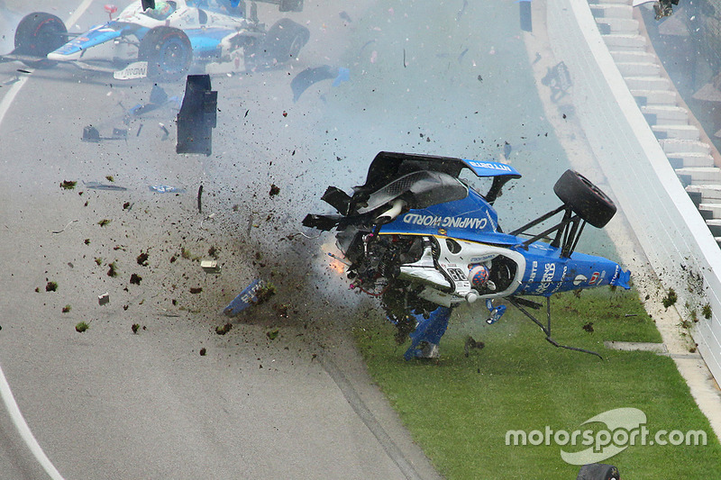 Gros accident de Scott Dixon, Chip Ganassi Racing Honda