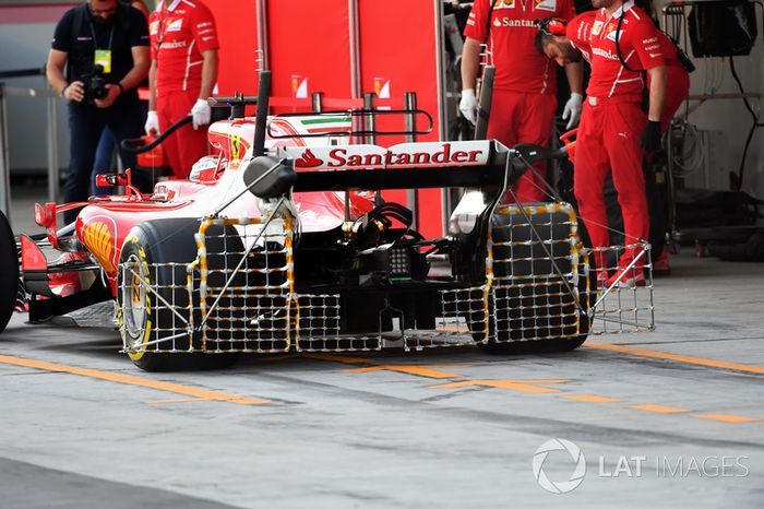 Kimi Raikkonen, Ferrari SF70H, sensores aerodinámicos