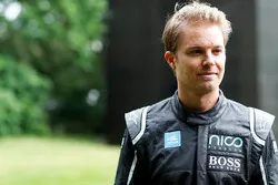 Formula 1 World Champion, Nico Rosberg with  the Gen2 Formula E car