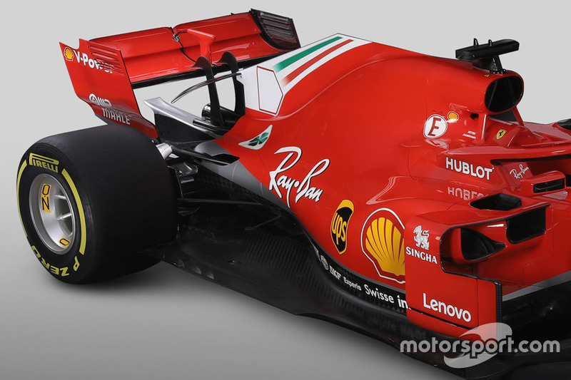 Ferrari SF71H detalle trasero