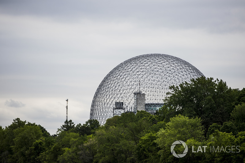 A scenic view of the Montreal Biosphere