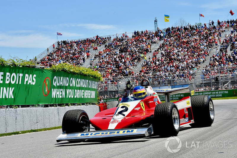 Жак Вильнёв за рулем Ferrari 312T 1978 года Жиля Вильнёва